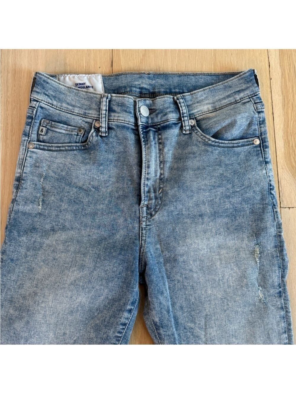H&M Skinny Coupe Moulante Jeans Light to Medium Wash Size 31/32 - Picture 2 of 5